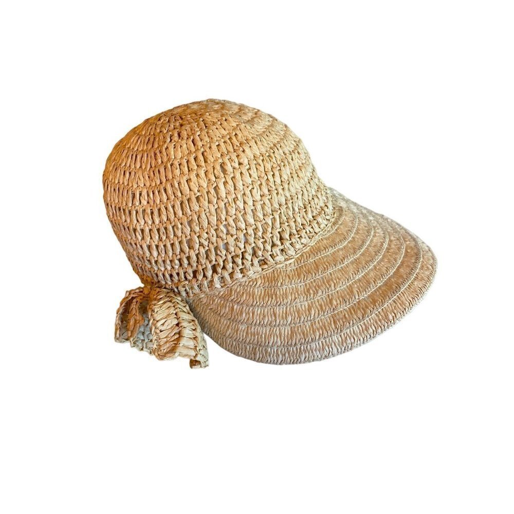 August Woven Half Brim Visor Sun Hat One Size